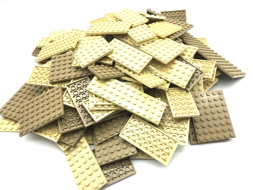Lego tan basic platten - 25,
